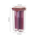 Axyaa 3L Transparent Rice Bucket Storage Container Kitchen Organizer