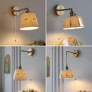 Axyaa Ceramic Brass LED Wall Light Fixture Reading Lamp