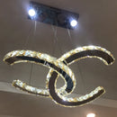 Axyaa Modern LED Crystal Pendant Light for Home Decor