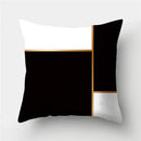 Axyaa Geometric Print Polyester Sofa Cushion Covers Home Decor Pillowcase