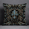 Axyaa Black Gold Plant Design Pillowcase for Elegant Home Decor