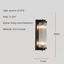Axyaa Light Luxury Crystal Wall Lamp for Home Decor