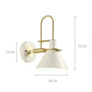 Axyaa Industrial Iron Wall Lamp for Bedroom Living Room, Nordic Design, E27 Fixture