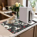 Axyaa Watercolor Cat Absorbent Draining Drying Mat
