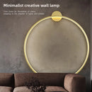 Axyaa Nordic Round Ring LED Wall Lamp - Dual-Mount Sconce