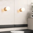 Axyaa Yellow Travertine LED Wall Lamp Sconce Nordic Modern Glass Home Decor