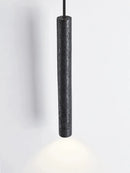 Axya Natural Black Stone Tube Pendant Chandelier for Bedroom and Home Room