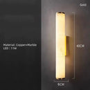 Axyaa Black Gold Marble Wall Sconce for Parlor Bedroom Dining Room