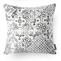 Axyaa Geometric Flower Leaf Linen Pillowcase Sofa Cushion Cover - Customizable Sizes