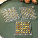 Axyaa Golden Bead Acrylic Storage Box: Jewelry Organizer & Display Case