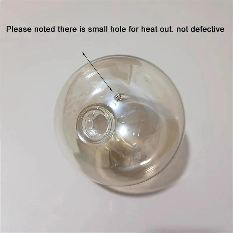 Axyaa Gold Beige Glass G9 Lampshade Ø100mm-150mm Ø20mm Threaded Glass for G9 Light Fittings
