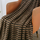 Axyaa Camel Brown Fleece Throw Blanket 130x170cm - Luxury Ultra-Plush for Home Office