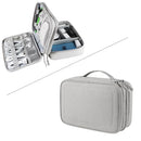 Axyaa Double Layer Travel Electronics Organizer with Large Capacity Storage