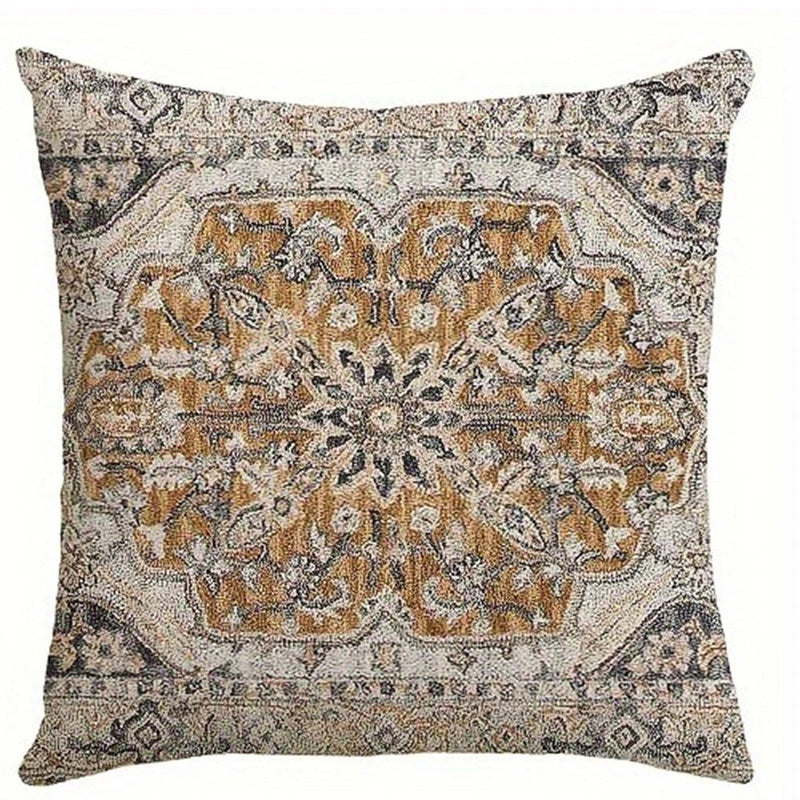 Axyaa Ethnic Style Pillowcase for Home Sofa and Bedroom Decor