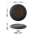 Axyaa Smoked Barbecue Planet Bowl - Volcanic Stone Coal Plate Concept Tableware