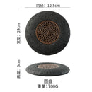 Axyaa Smoked Barbecue Planet Bowl - Volcanic Stone Coal Plate Concept Tableware