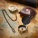 Axya Metal Compass: Outdoor Flip Cover, Zinc Alloy, Retro Style, Photography Props