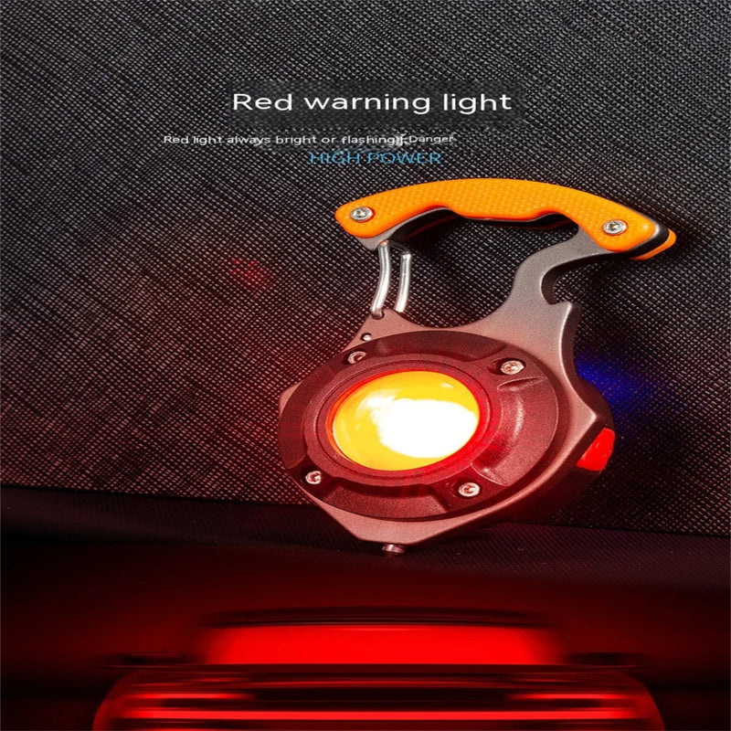 Axya Mini Rechargeable LED Flashlight Keychain Light Outdoor Lantern