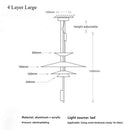 Axyaa Flamingo Acrylic LED Chandelier: Nordic Design for Living Room, Restaurant, Bar