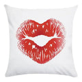 Axyaa Red Lips Pattern Pillowcase — Colorful Home Decor