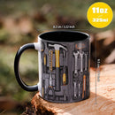 Axyaa Dad's Tool Box Ceramic Mug for Father's Birthday & Home - Boyfriend Gift