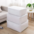 Axyaa White Wardrobe Quilt Blanket Organizer Waterproof Bag Zipper Storage