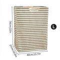 Axyaa Waterproof Laundry Basket Cotton Linen Organizer Foldable Hamper