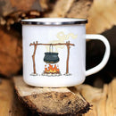 Axyaa Caravan Adventure Enamel Mug for Camping and Campfires