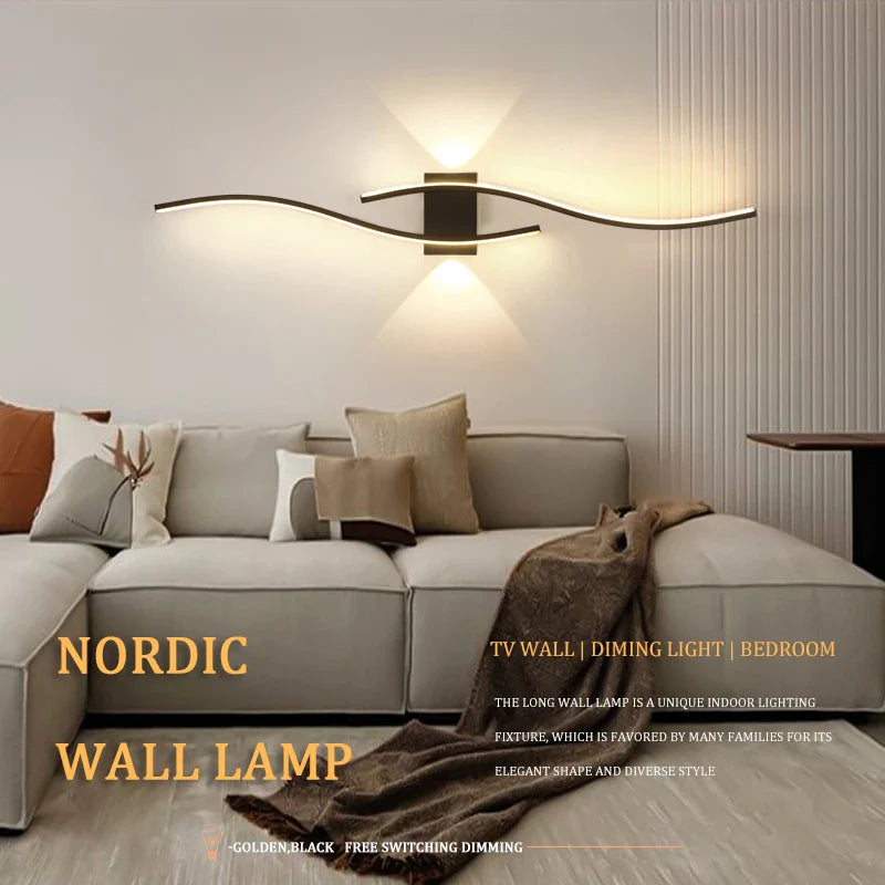 Axyaa LED Ceiling Wall Lamp Modern Simple Living Room Bedroom Lighting