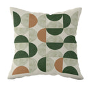 Axyaa Striped Daisy Abstract Art Pillowcase - Home Decor Square Cushion Cover