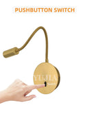 Axyaa Adjustable LED Wall Reading Lamp 3W Warm Light, Modern Design, Switch On/Off