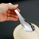 Axyaa 304 Stainless Steel Korean Children Soup Spoon Ice Cream Dessert Fruit Spoons