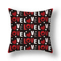 Axyaa Nordic Love Pillowcase 45x45cm - Home Decorative Throw Pillow Cover