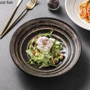 Axyaa Spiral Ceramic Bowl Set for Restaurant, Soup, Salad, Pasta, Dessert, Sushi