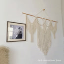 Axyaa Geometric Macrame Wall Tapestry - Bohemian Style Chic Decor