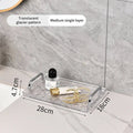 Axyaa Rectangle Tray with Handles: Coffee Table Tea Cup & Jewelry Storage Plate