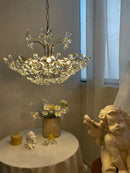 Axyaa Modern Flower Chandeliers Crystal Pendant Lamps for Home Decor