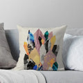 Gray Geometric Style Pillow Cover for Home Decor - Axyaa