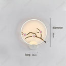 Axyaa LED Chinese Branch Flower Bird Wall Lamp for Home Decoration