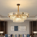 Axyaa Ring Chandelier Pendant Light Fixture for Modern Bedroom