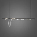 Axyaa Curved Line LED Chandelier for Nordic Minimalist Art Restaurant Bar