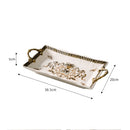 Axyaa Ceramic Retro Fruit Tray - Elegant Living Room Decor