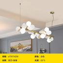 Axyaa Gold Iron Art Glass Chandelier - Elegant Lighting Décor