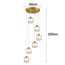 Axyaa Crystal Chandelier Ceiling Light Luxury Modern Pendant Lamp Living Room Bedroom Lighting