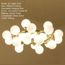 Axyaa Glass Pendant Light LED Modern Lamp for Bedroom Kitchen Dining Bar