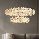 Axyaa Stainless Steel Crystal Chandelier Pendant Light Chrome Finish