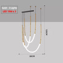 Axyaa Designer Bar Restaurant Pendant Light for Duplex Penthouse LED Chandelier