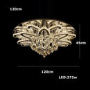 Axyaa Luxury Crystal Chandelier with Remote Control for Home and Hotel Decor