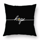 Axyaa Yellow Daisy Peach Skin Pillowcase