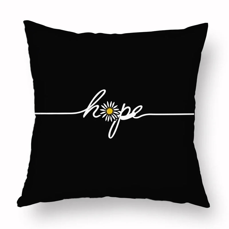 Axyaa Yellow Daisy Peach Skin Pillowcase